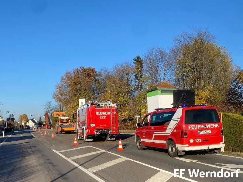 Einsatzfoto Verlorenes Ladegut auf der B67